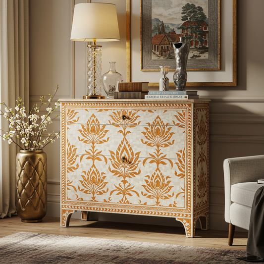 Luxury Bone Inlay or Mother of Pearl Furniture