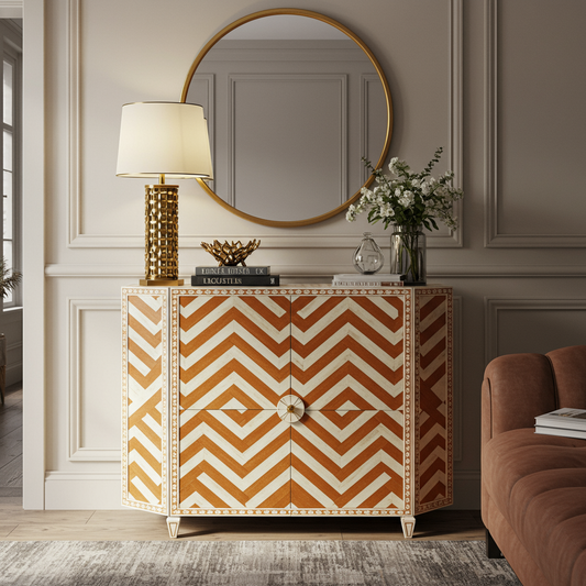 Luxury Bone Inlay or Mother of Pearl Furniture