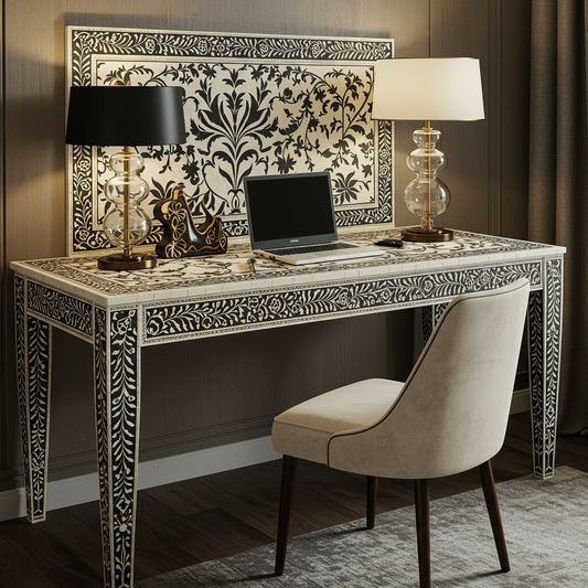Luxury Bone Inlay or Mother of Pearl Furniture