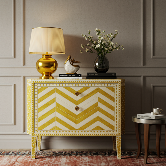 Luxury Bone Inlay or Mother of Pearl Furniture
