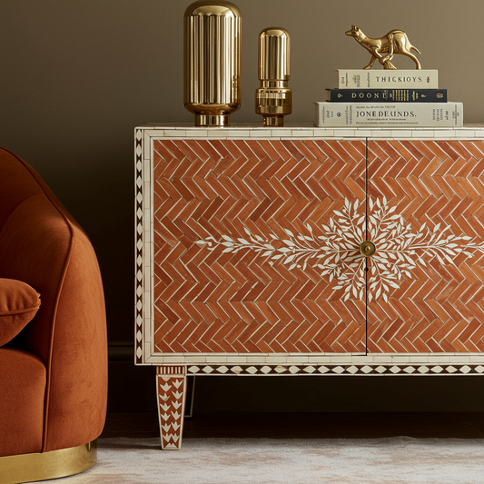 Luxury Bone Inlay or Mother of Pearl Furniture