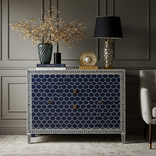 Luxury Bone Inlay or Mother of Pearl Furniture