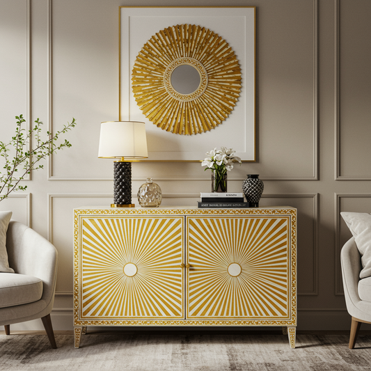 Luxury Bone Inlay or Mother of Pearl Furniture