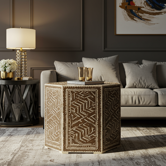 Luxury Bone Inlay or Mother of Pearl Furniture