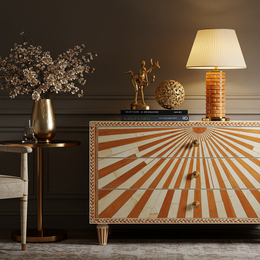 Luxury Bone Inlay or Mother of Pearl Furniture