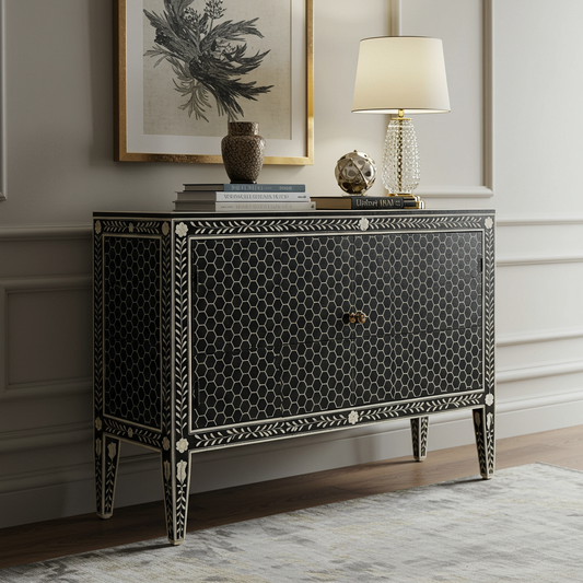 Luxury Bone Inlay or Mother of Pearl Furniture
