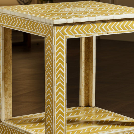 Everything About the Gorgeous Bone Inlay Side Table