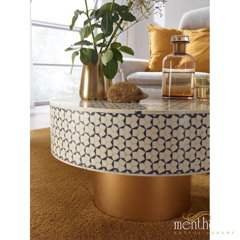 Modern Bone Inlay Handmade Coffee Table | Luxury Handmade Coffee Table