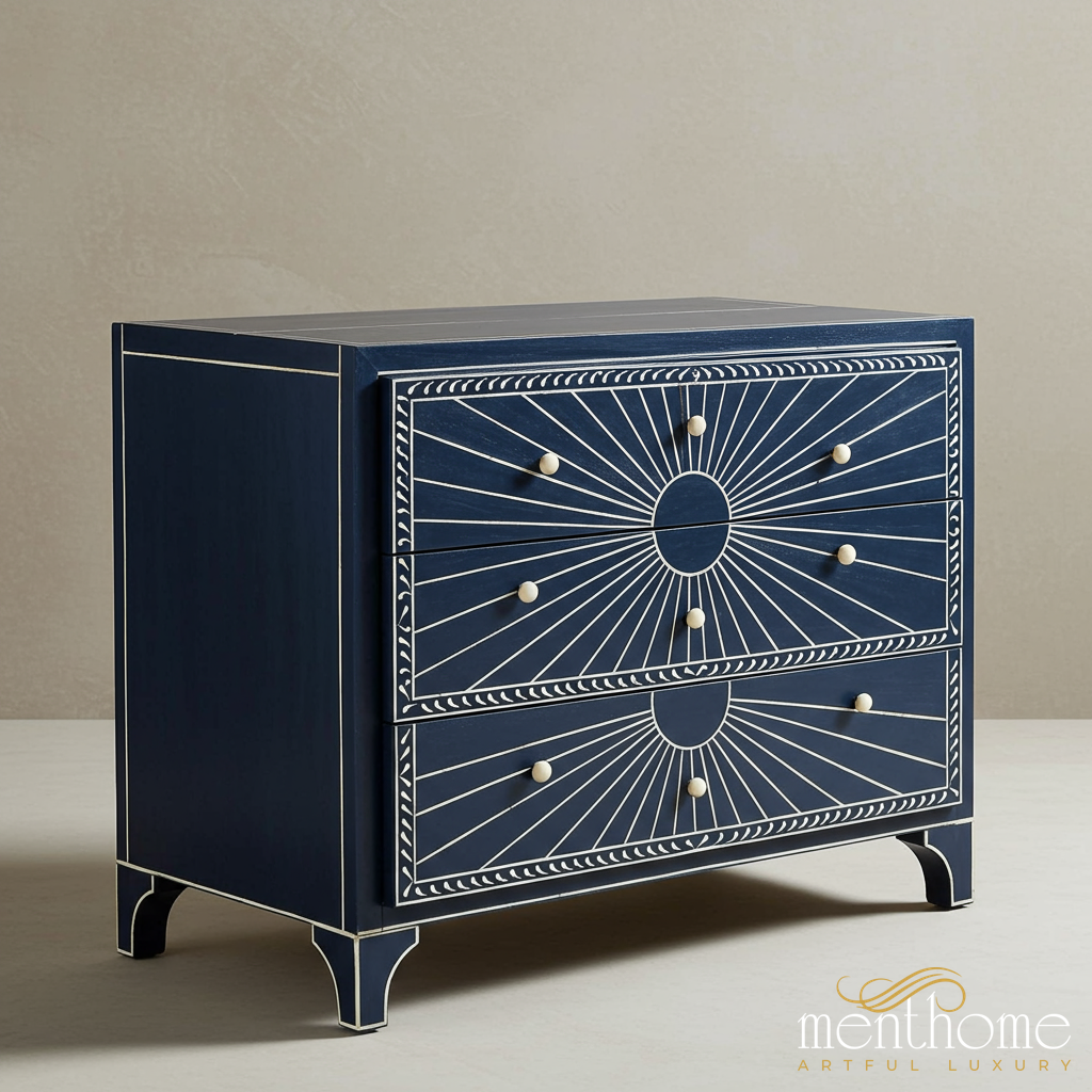 navy blue 3 drawer dresser Classic 44" Deep Navy Blue Wood 3-Drawer Kids Dresser with Door + Reviews