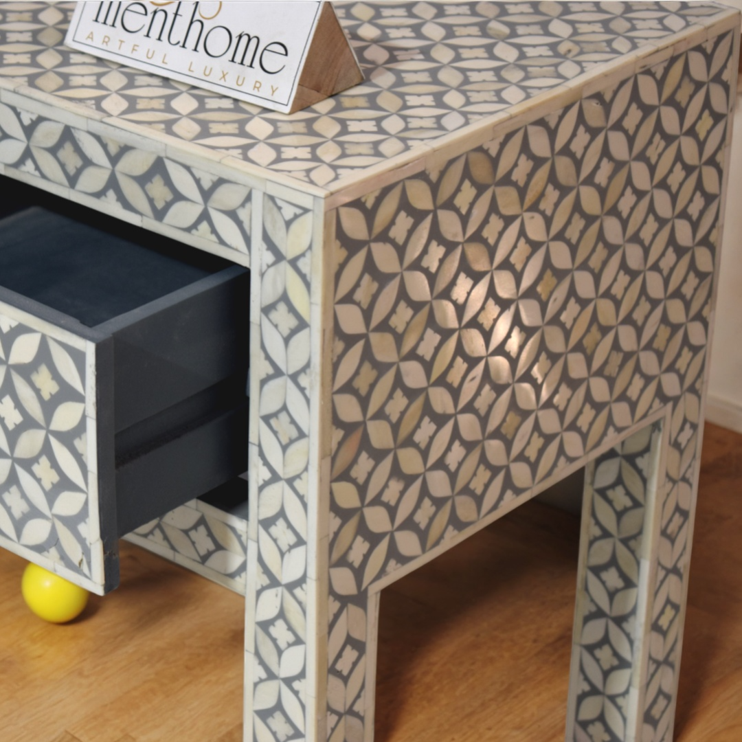 Bone inlay Geometric Desk