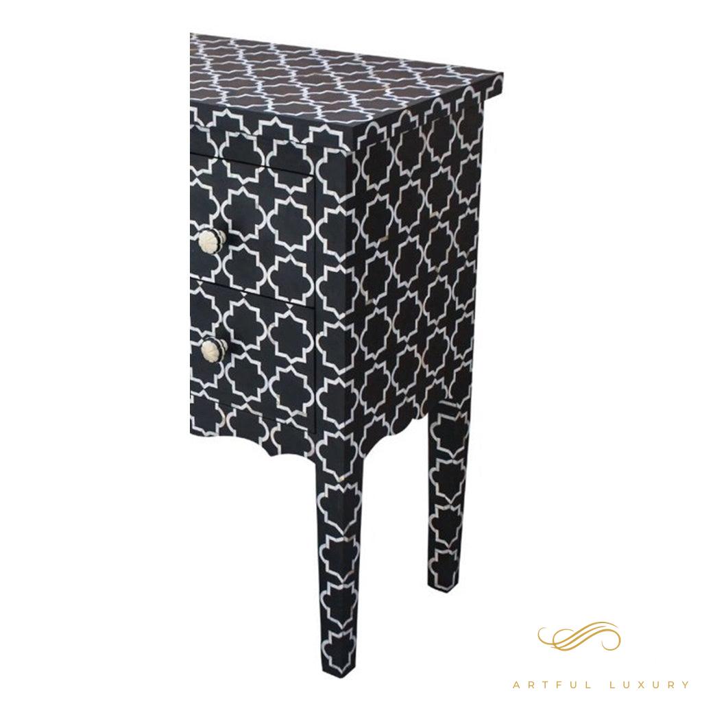 Geometric Pattern Bone Inlay dressers | Luxury Handmade Dresser