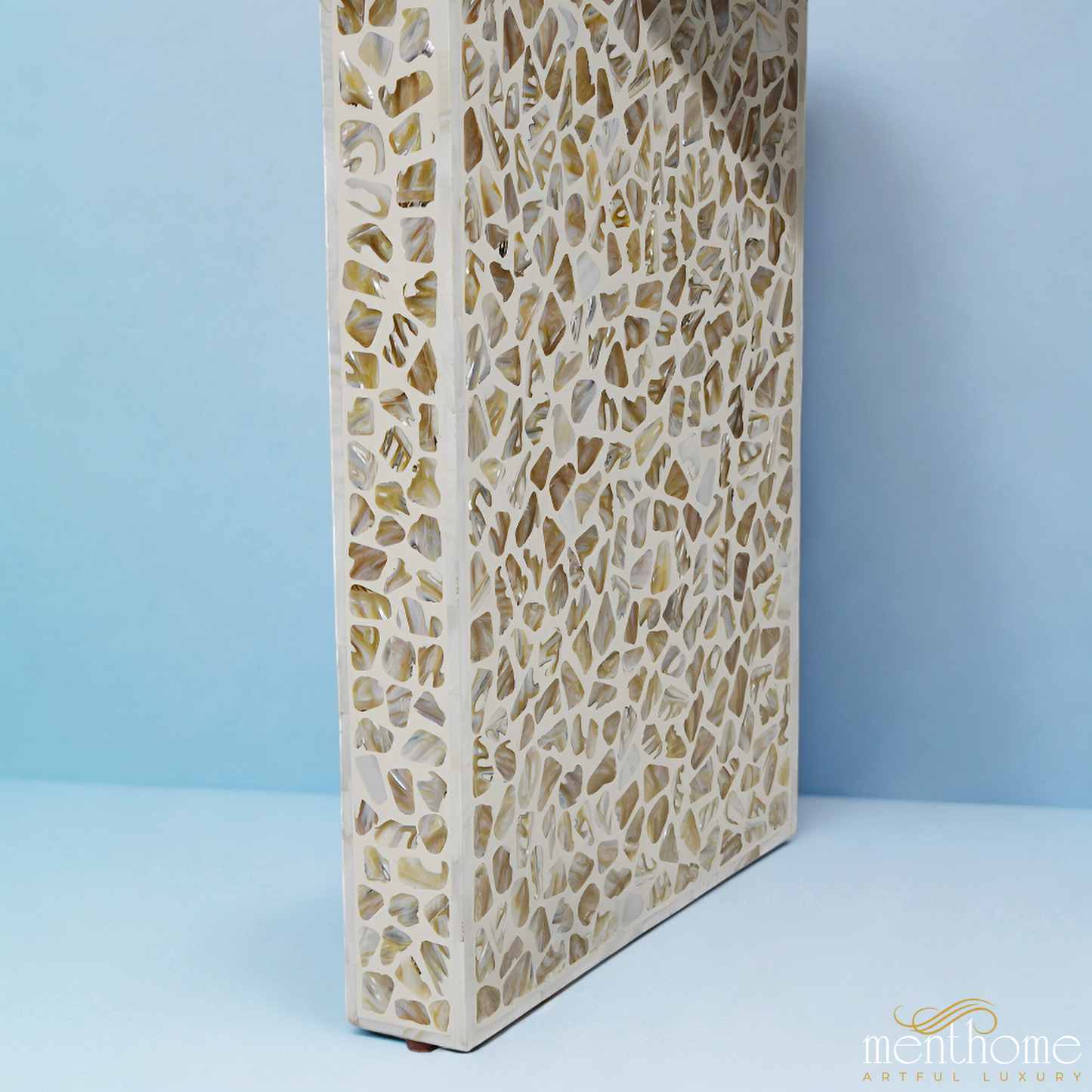 Mother of Pearl Console Table Floral pattern | Luxury Handmade Console