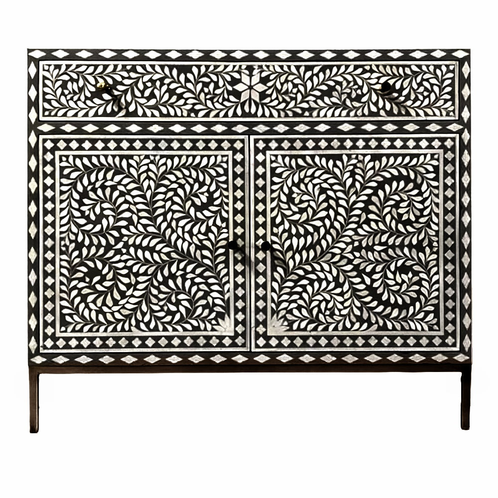 Bone Inlay Drawer, Wooden Entryway Cabinet, Personalized Living Room Furniture