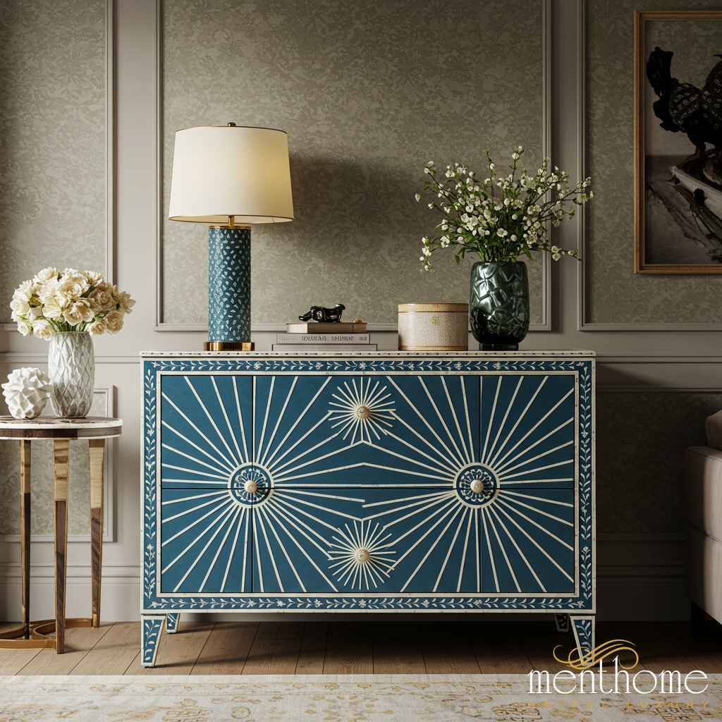 geometric design dresser Old Dresser gets a Geometric Makeover