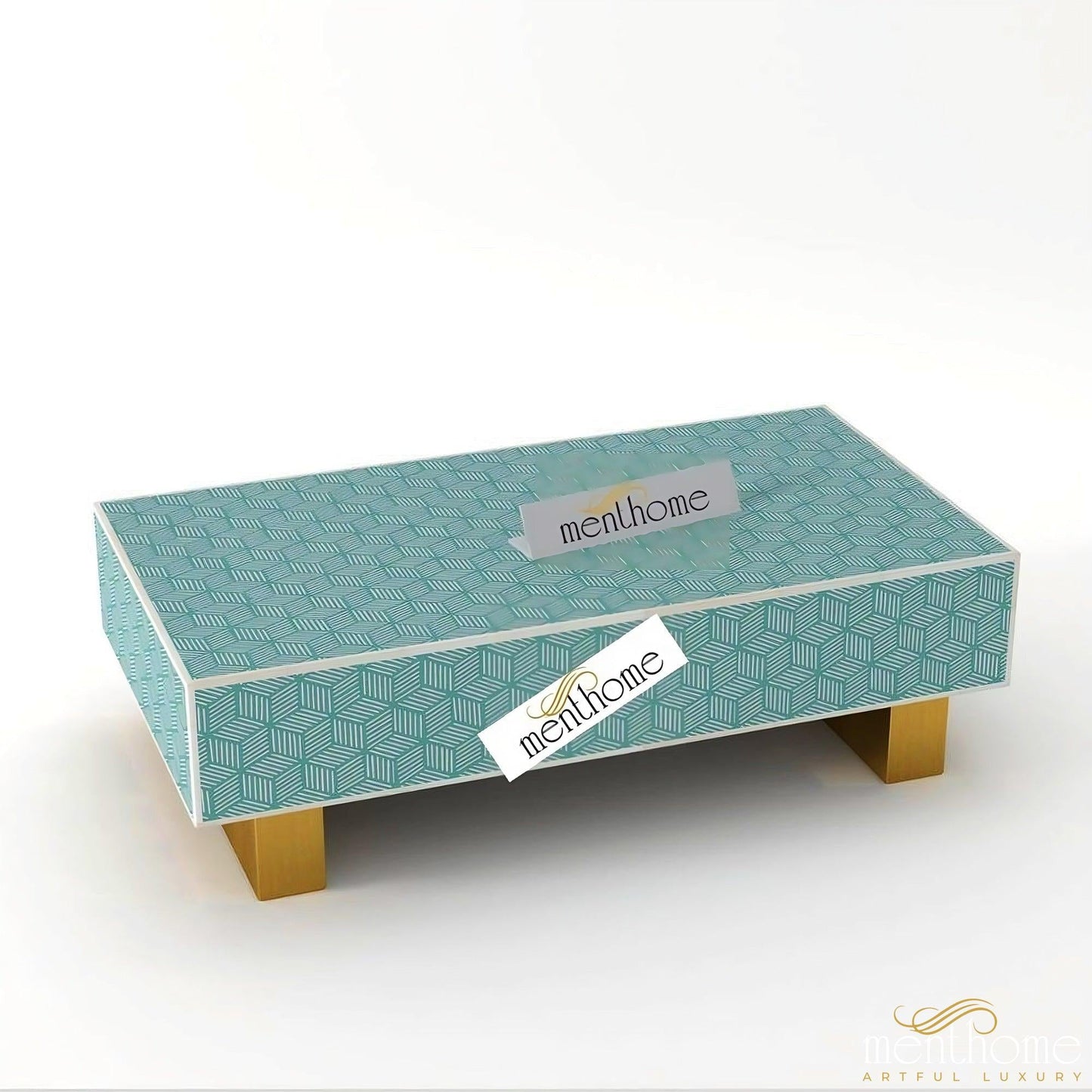 Modern Rectangular Inlaid Coffee Table | Luxury Handmade Coffee Table