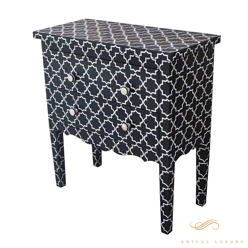 Geometric Pattern Bone Inlay dressers | Luxury Handmade Dresser