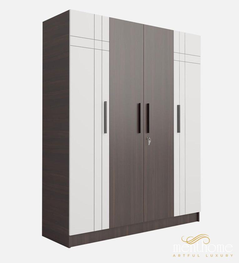 Ozone 4 Door Wardrobe in Maple Finish | Luxury Handmade Wardrobe