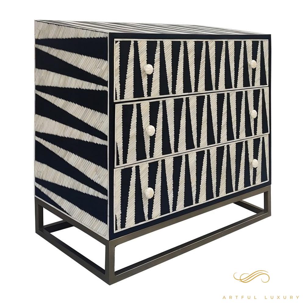 Geometric Three Drawer dressers | Luxury Handmade Dresser