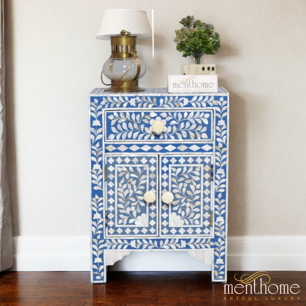 MOP Bedside Table with One Drawer | Luxury Handmade Bedside Table