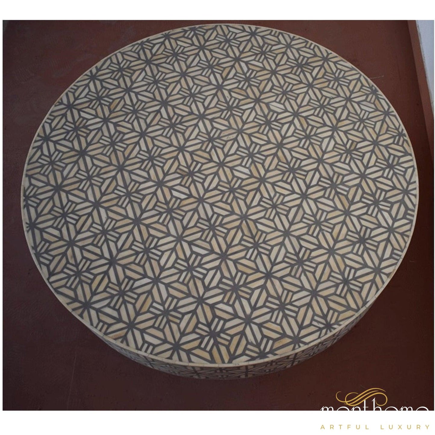 Bone Inlay Vector Design Coffee Table | Luxury Handmade Coffee Table