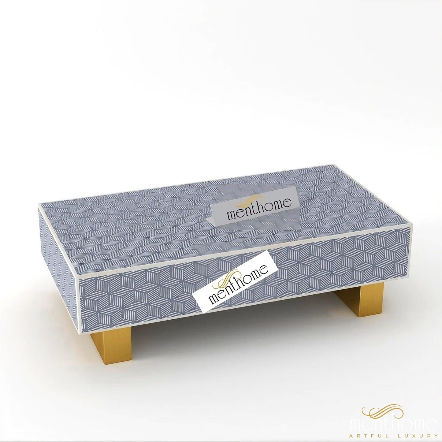 Modern Rectangular Inlaid Coffee Table | Luxury Handmade Coffee Table