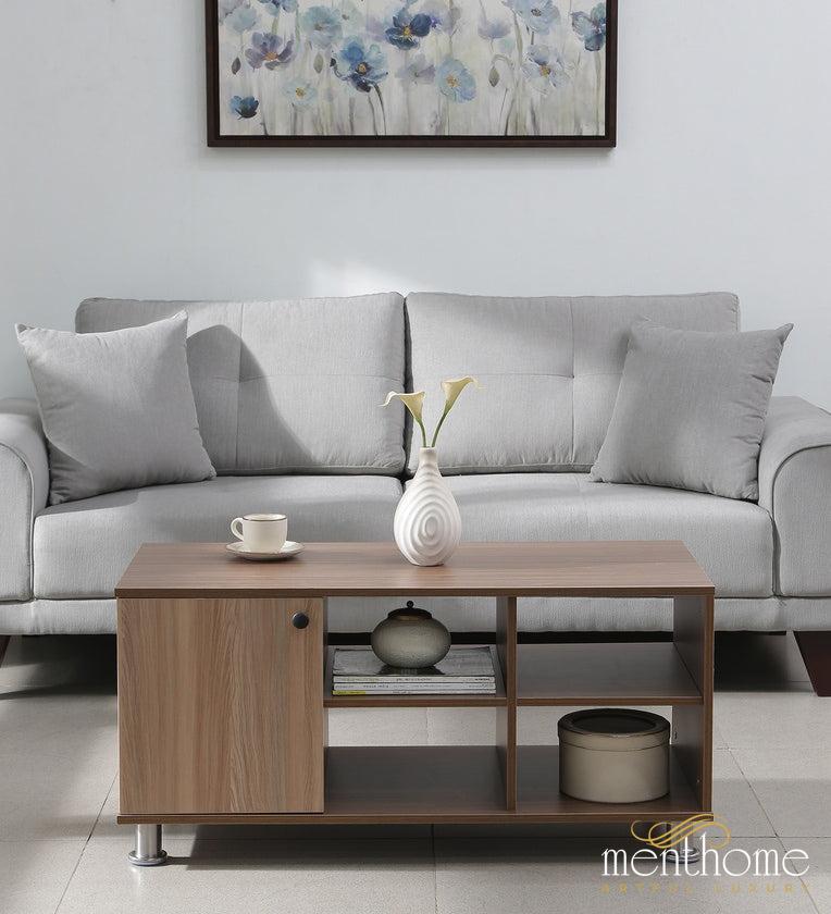 Solitude Engineered Wood Coffee Table In Beige Colour | Luxury Handmade Coffee Table