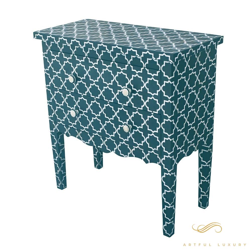 Geometric Pattern Bone Inlay dressers | Luxury Handmade Dresser