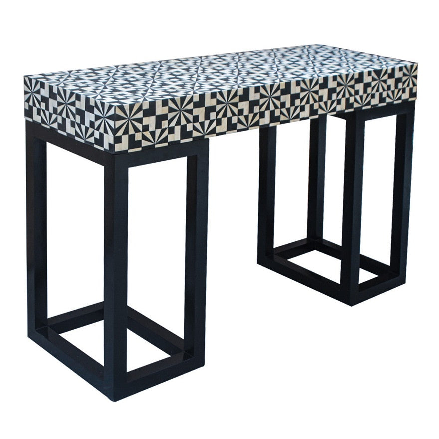 Bone Inlay Console Table Handmade Furniture