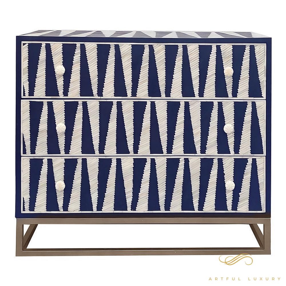 Geometric Three Drawer dressers | Luxury Handmade Dresser