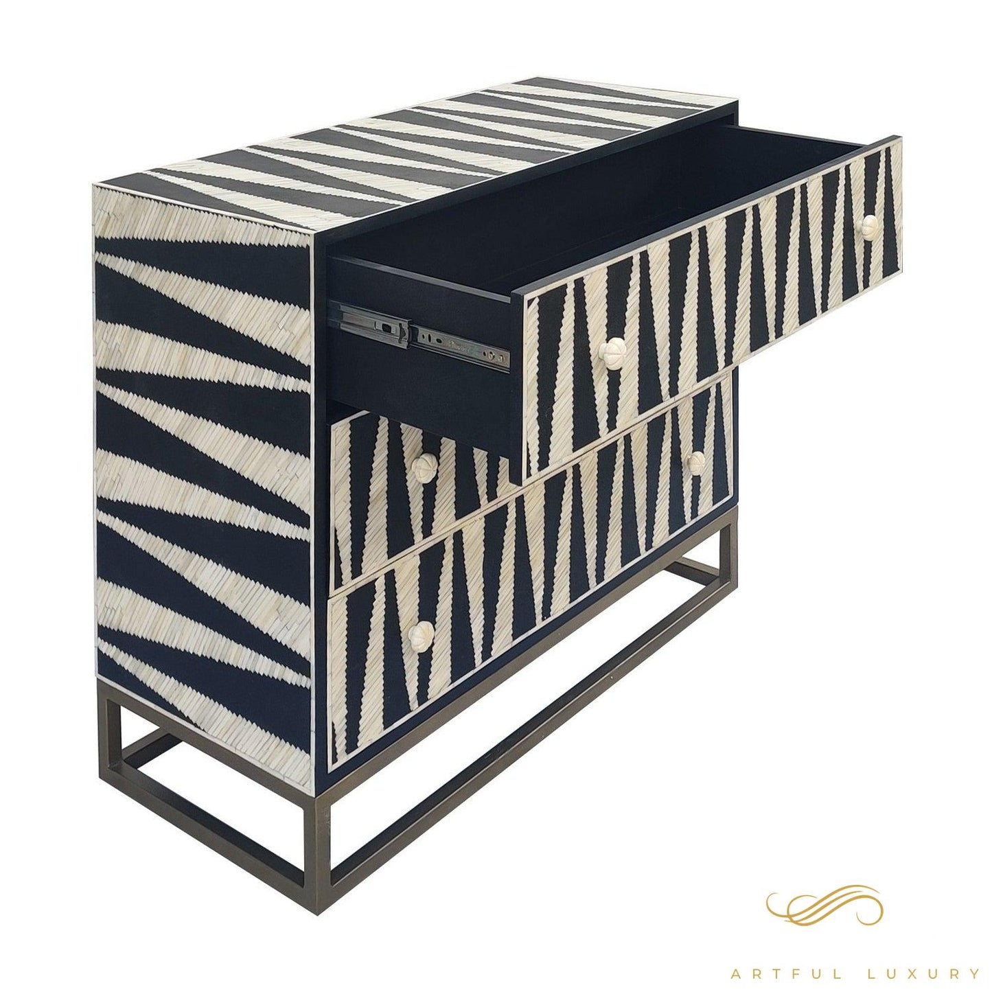 Geometric Three Drawer dressers | Luxury Handmade Dresser