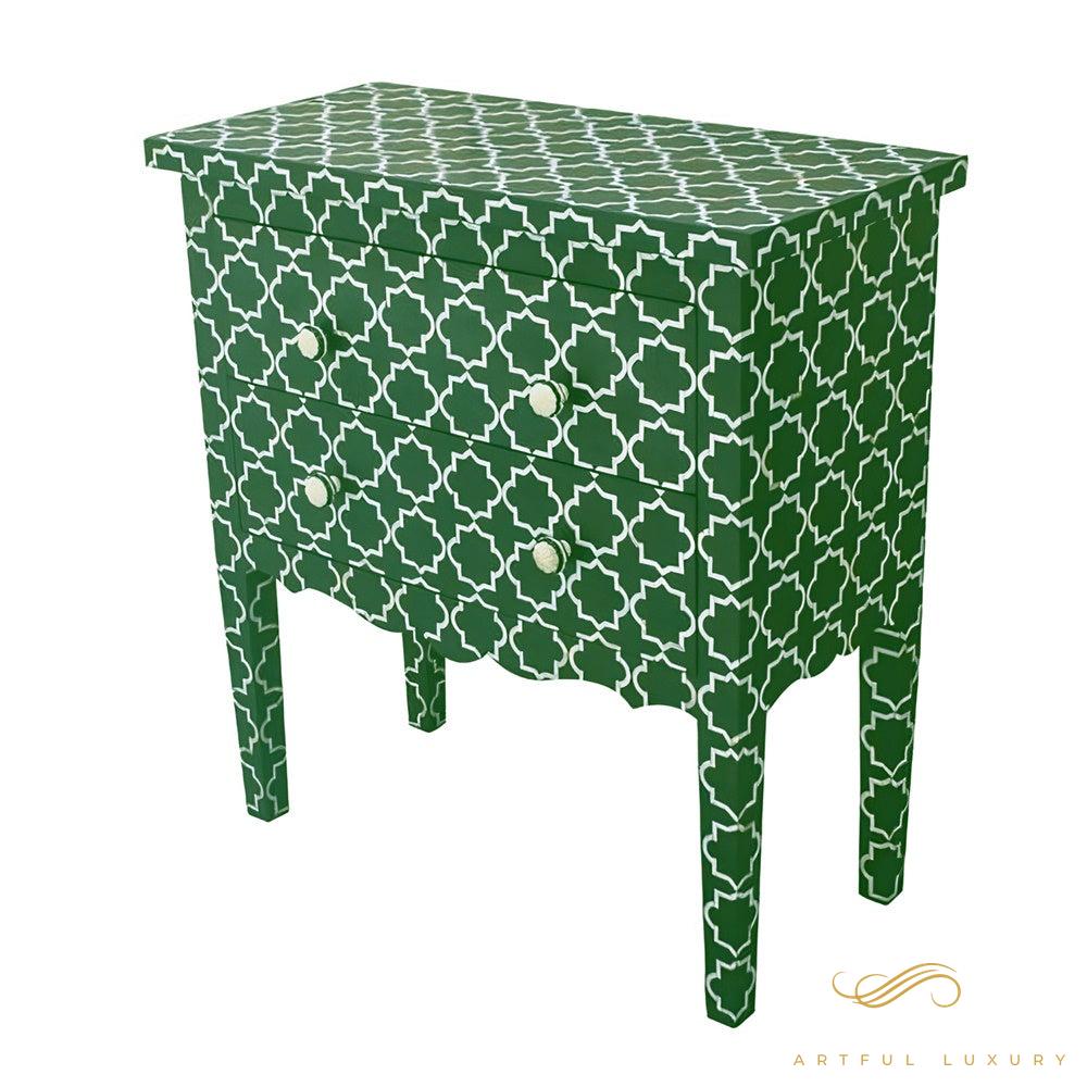 Geometric Pattern Bone Inlay dressers | Luxury Handmade Dresser