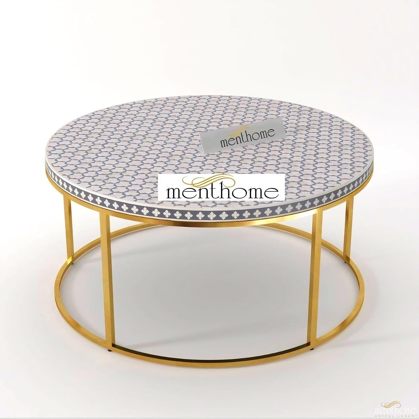 Home Decor Furniture Handmade Bone inlay Coffee Table | Luxury Handmade Coffee Table