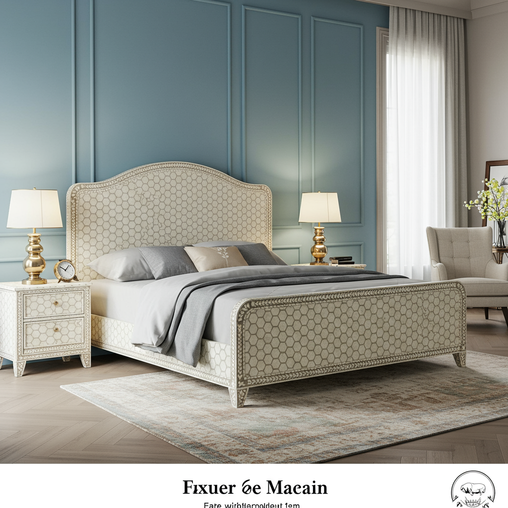 Fixuer 6e Maecain Upholstered Bed Frame