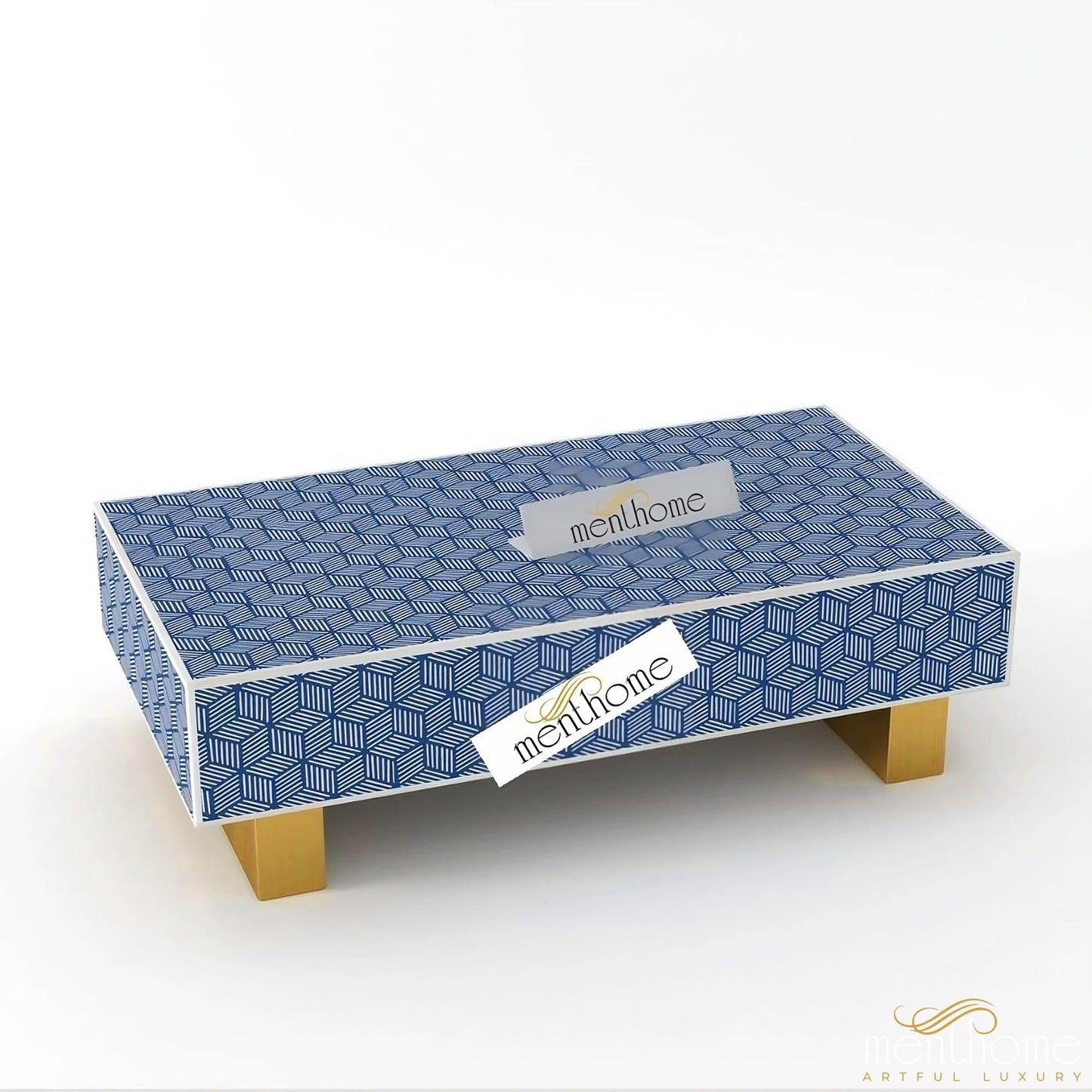 Modern Rectangular Inlaid Coffee Table | Luxury Handmade Coffee Table