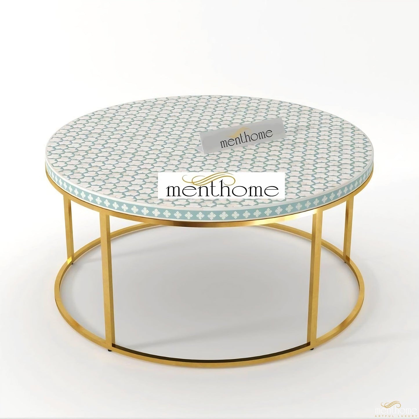Home Decor Furniture Handmade Bone inlay Coffee Table | Luxury Handmade Coffee Table