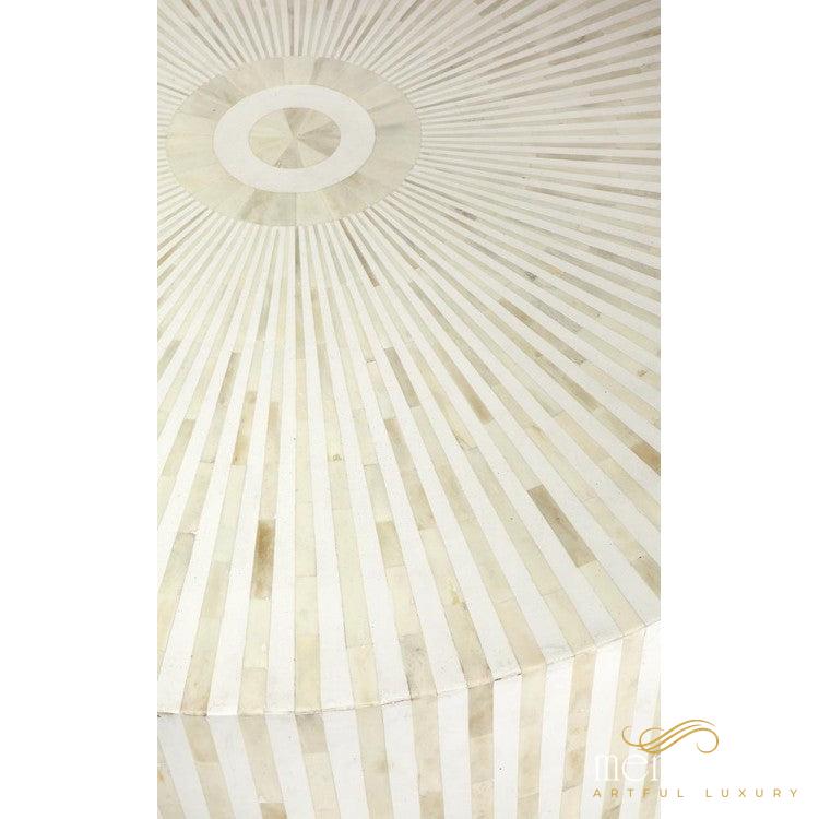 Mother of Pearl Furniture Round Coffee table | Luxury Handmade Coffee Table
