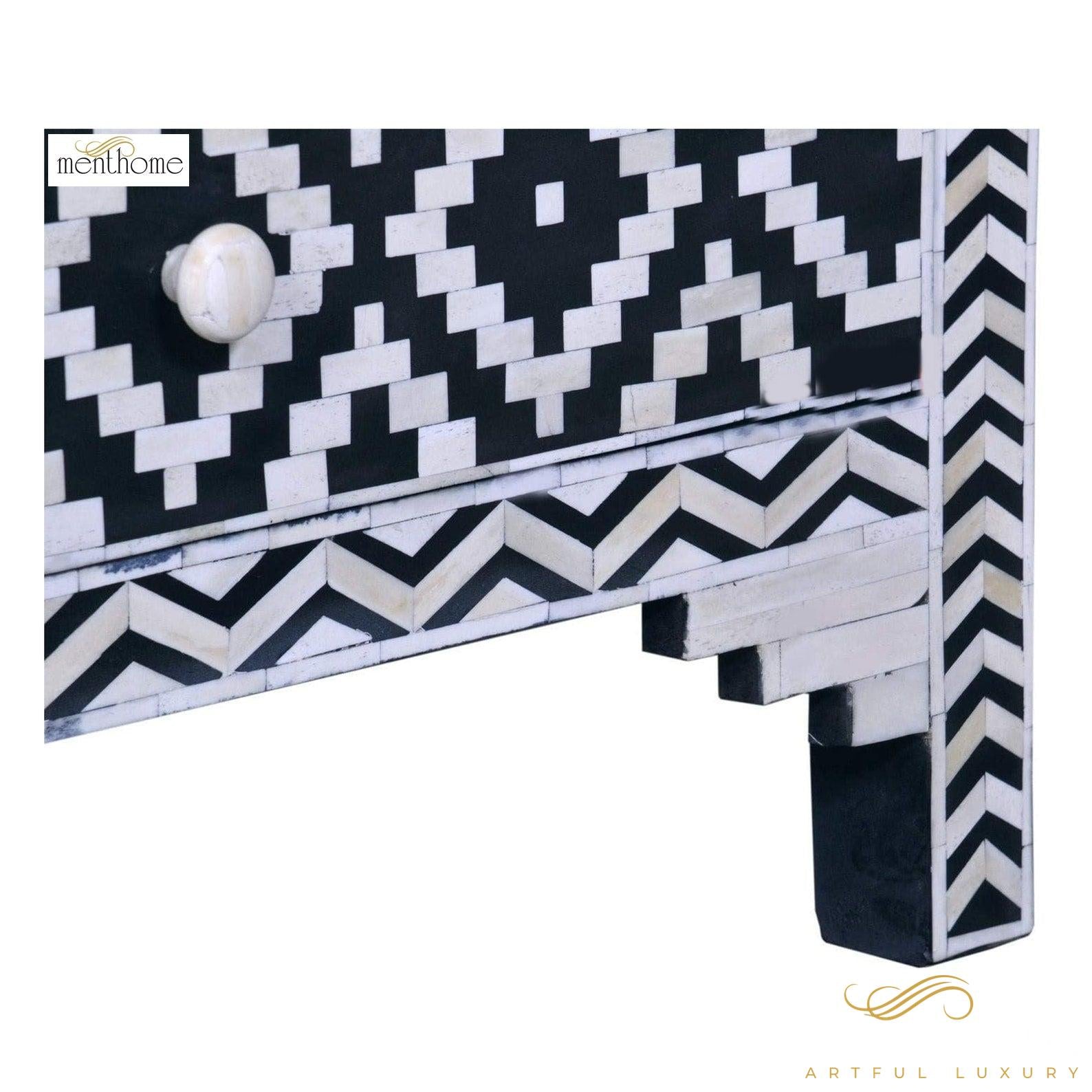 Bone Inlay dresser Handmade Design Bone inlay Wooden for Home Decorative Cabinet | Luxury Handmade Cabinet