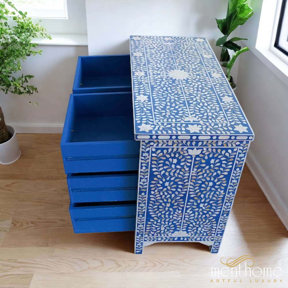 Bone Inlay Chest of Drawer | Luxury Handmade Chest of Drawer