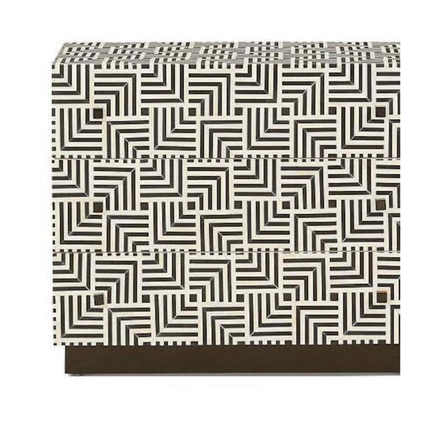 Bone Inlay Wooden Modern Pattern Endtable, Sideboard, Drum, Bedside, Round Nightstand, Stool