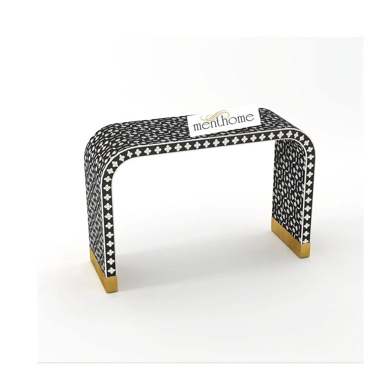 Bone Inlay Handmade Console Table for Home