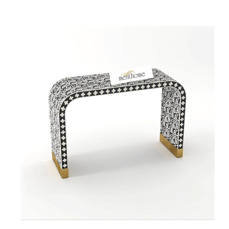 Bone Inlay Handmade Modern Console Tables