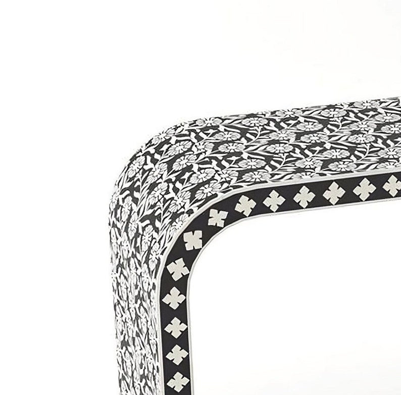 Bone Inlay Handmade Modern Console Tables