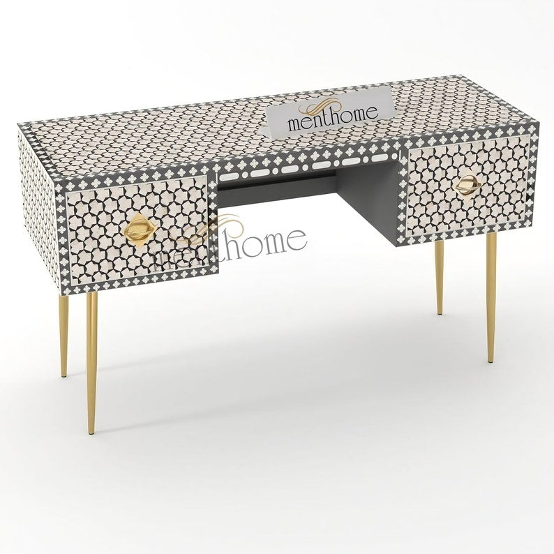 Targua Inlaid Desk Bone Inlay
