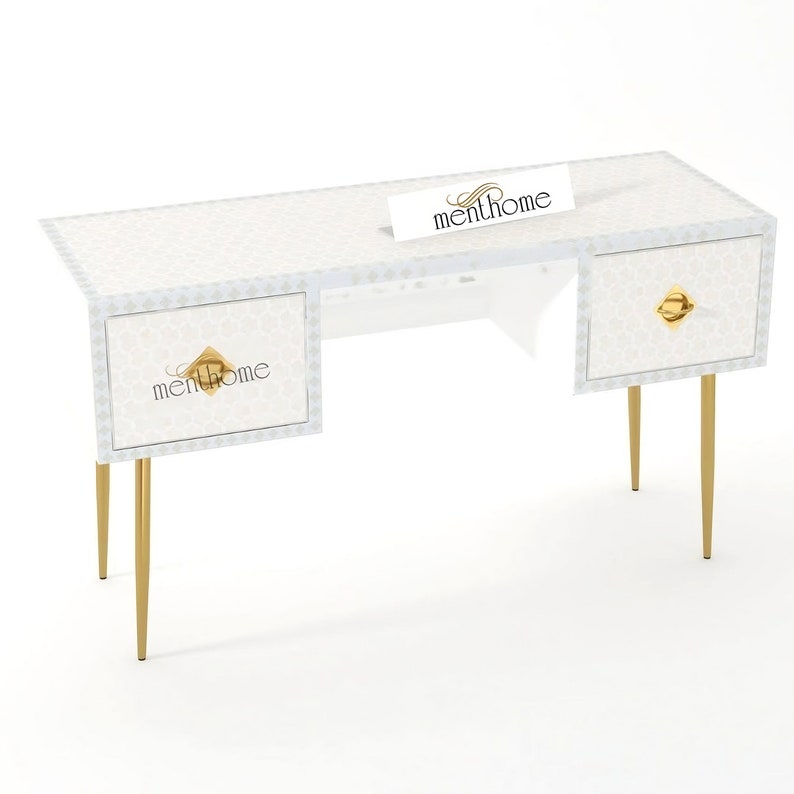 Targua Inlaid Desk Bone Inlay