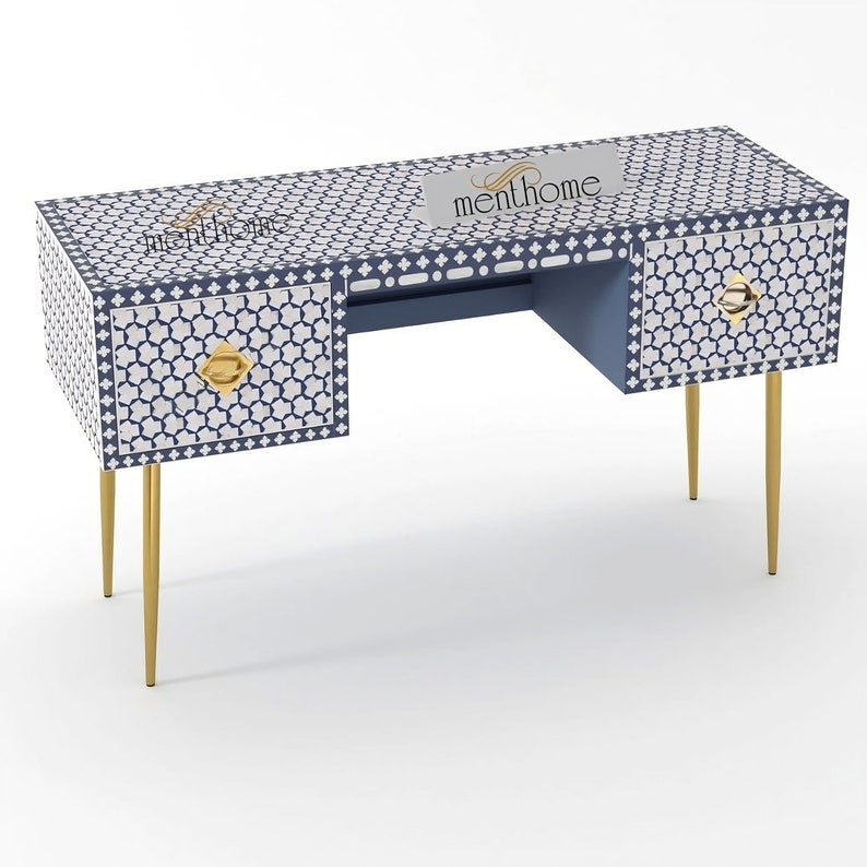Targua Inlaid Desk Bone Inlay