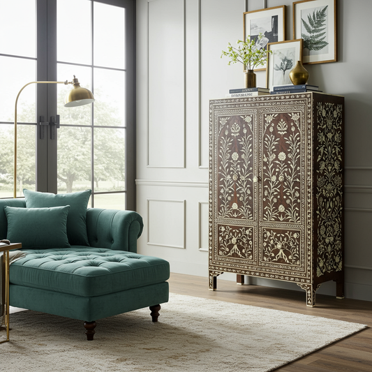 Luxury Bone Inlay or Mother of Pearl Furniture