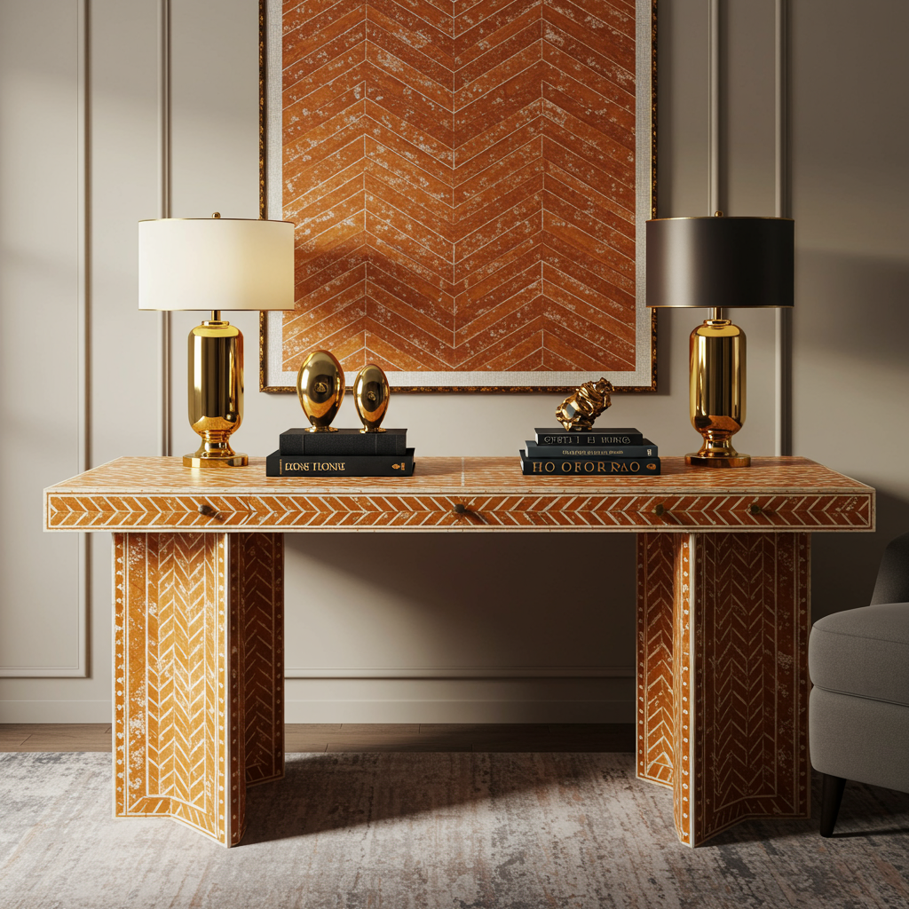 Luxury Bone Inlay or Mother of Pearl Furniture