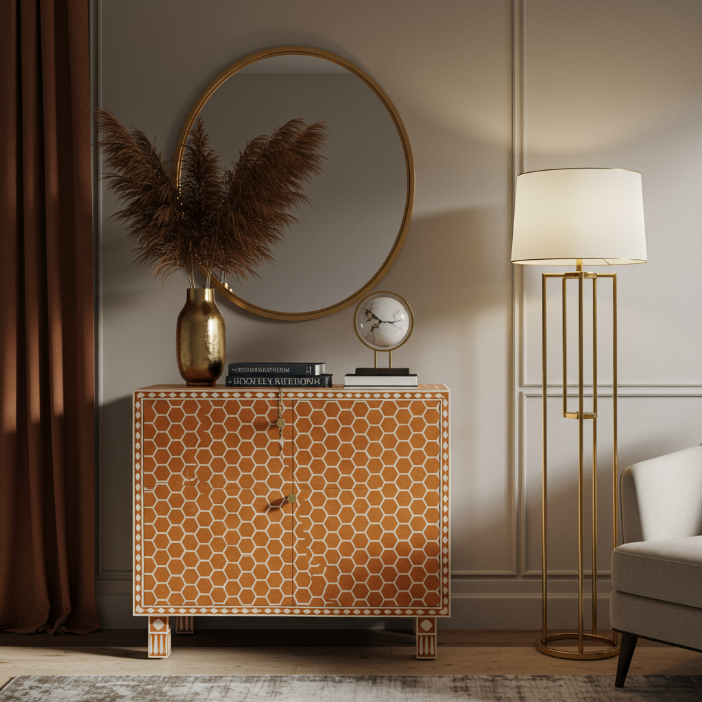 Luxury Bone Inlay or Mother of Pearl Furniture