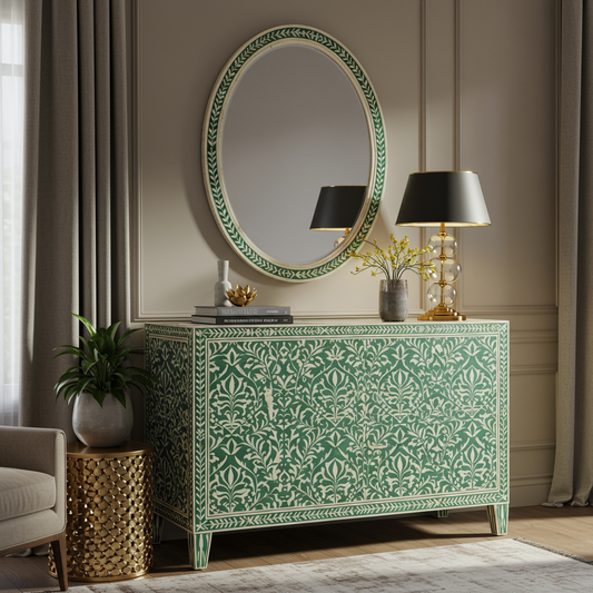 Luxury Bone Inlay or Mother of Pearl Furniture