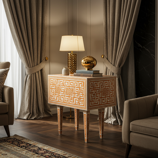 Luxury Bone Inlay or Mother of Pearl Furniture